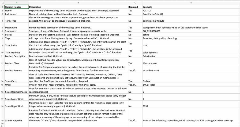 Ontology template read me details